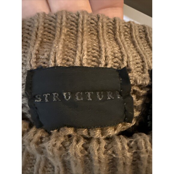 Structure Mens XL Vintage 90’s Sweater Cable Knit‎ Golf Preppy Country Club - Picture 4 of 10